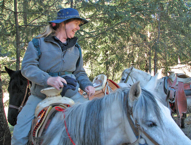 Lynn happy to be back on a horse
