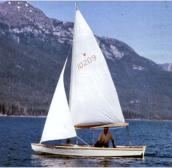 16' wood Snipe, first sailboat, 1968