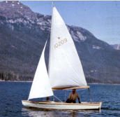 16' wood Snipe, first sailboat, 1968
